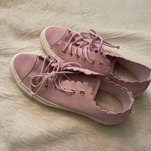 Converse Pink Suede Sneakers